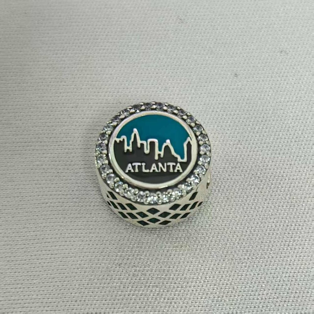 Pandora Atlanta Exclusive Dangle Charm Travel Pendant, S925 Silver Jewelry